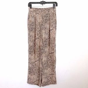Snakeskin wide-leg Trousers